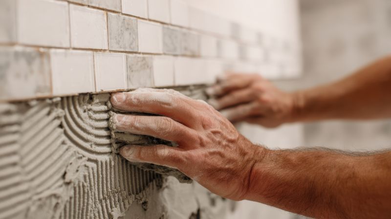 Tile Backsplash Installation detail