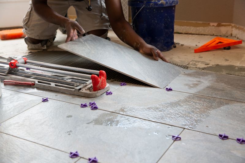 Tile Installation in Kitchen